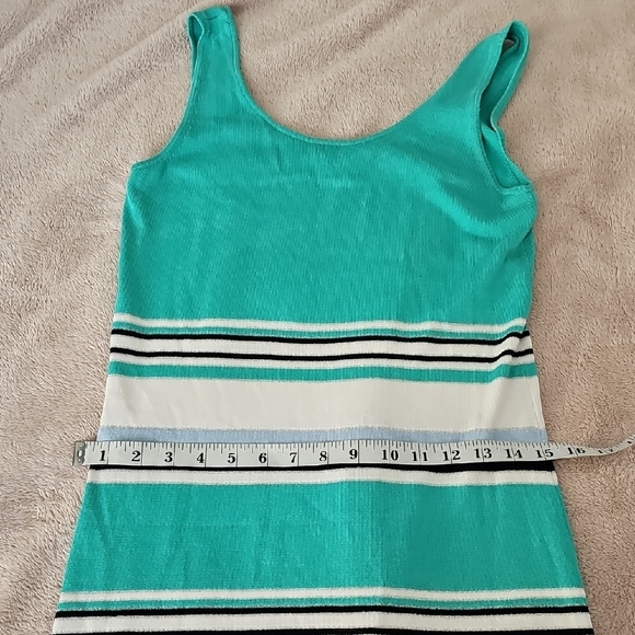 Tommy Bahama Teal and White Striped Dress Size XS - Picture 12 of 12